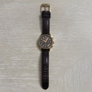 Michael Kors Gold and Brown Leather Women's Watch